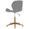 vidaXL Chaise pivotante de bureau Gris fonc&eacute; Velours