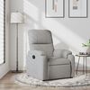 vidaXL Fauteuil inclinable gris clair tissu microfibre