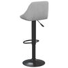 vidaXL Tabouret de bar Gris clair Velours