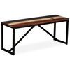 vidaXL Banc 110 x 35 x 45 cm Bois de r&eacute;cup&eacute;ration massif