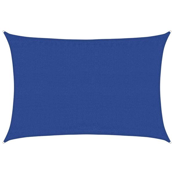 vidaXL Voile d'ombrage 160g/m&sup2; rectangulaire bleu 3,5x4,5 m PEHD