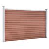 vidaXL Clôture de jardin WPC 180x105 cm Marron