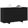 vidaXL Buffet Ch&ecirc;ne noir 120 x 41 x 75 cm Bois d'ing&eacute;nierie