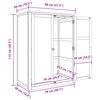 vidaXL Armoire avec stockage avec porte Marron Bois d'ing&eacute;nierie