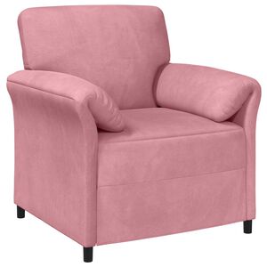 vidaXL Canap&eacute; 1 place Rose 88 x 83 x 95 cm Velours