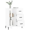 vidaXL Buffet Blanc brillant 69,5x34x90 cm Bois d'ingénierie