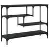 vidaXL Table console noir 100x30x75 cm bois d'ingénierie