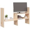 vidaXL Support pour moniteur (39-72)x17x43 cm Bois de pin solide