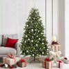 vidaXL Sapin de No&euml;l artificiel avec 300 LED Vert 180 cm PVC et m&eacute;tal
