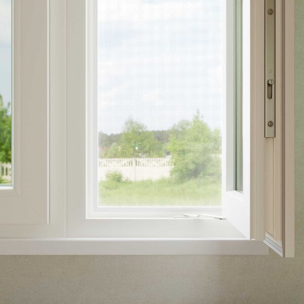 vidaXL Moustiquaire Blanc 60 x 2000 cm Fibre de verre