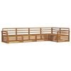 vidaXL Ensemble de canap&eacute;s d'ext&eacute;rieur 5 pc Naturel