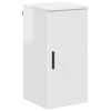 vidaXL Cabinet de salle de bain Blanc brillant 30 x 31,5 x 61 cm