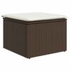 vidaXL Ensemble de canap&eacute; de jardin 8 pcs Marron Poly rotin