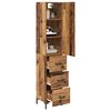 vidaXL Haut Armoire Bois Ancien 69,5 x 34 x 180 cm Bois d'ing&eacute;nierie