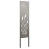 vidaXL &Eacute;cran de confidentialit&eacute; de jardin Fretwork Rouill&eacute; 32 x 140 cm