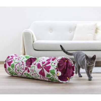 Kerbl Tunnel pour chats Flower 25 x 90 cm 82638