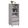 vidaXL Buffet haut Sonoma gris 40x36x110 cm Bois d'ingénierie