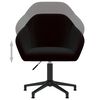 vidaXL Chaises pivotantes &agrave; manger lot de 4 noir velours