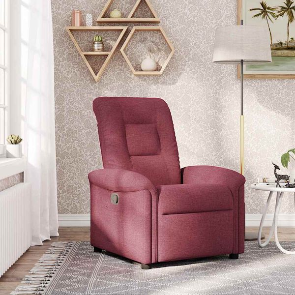 vidaXL Fauteuil inclinable Rouge bordeaux Tissu