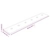 vidaXL Panneaux muraux 12 pcs Rouge 90x15 cm Similicuir 1,62 m&sup2;