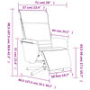 vidaXL Fauteuil inclinable avec repose-pieds noir similicuir