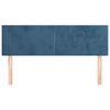 vidaXL Têtes de lit 2 pcs Bleu foncé 72x5x78/88 cm Velours