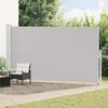 vidaXL Auvent lat&eacute;ral r&eacute;tractable de patio 200x500 cm Gris