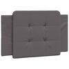 vidaXL Coussin de t&ecirc;te de lit Zadar gris 80 cm similicuir