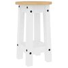 vidaXL Tabourets de bar lot de 2 blanc bois massif de pin