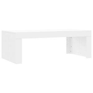 vidaXL Table basse blanc 102x50x36 cm bois d'ing&eacute;nierie