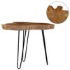 vidaXL Table basse (60-70)x45 cm Bois de teck