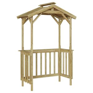 vidaXL Abri pour barbecue 133,5 x 63 x 200 cm Pin&egrave;de impr&eacute;gn&eacute;e