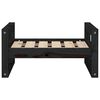 vidaXL Lit pour chien Noir 55,5x45,5x28 cm Bois de pin solide
