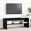 vidaXL Meuble TV ch&ecirc;ne noir 100x40x40 cm bois d'ing&eacute;nierie