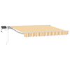 vidaXL Cadre de store manuel avec LEDs Jaune et blanc 2,5 x 2 m