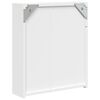 vidaXL Armoire de salle de bain &agrave; miroir avec LED blanc 45x13x52 cm