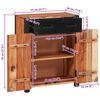 vidaXL Buffet 3 pcs Marron 165 x 30 x 75 cm Bois d'Acacia Massif