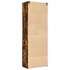 vidaXL Armoire de rangement chêne fumé 80x42,5x225cm bois d'ingénierie