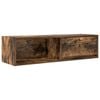 vidaXL Meuble TV ch&ecirc;ne fum&eacute; 100x31x25,5 cm bois d'ing&eacute;nierie