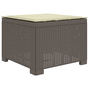 vidaXL Canap&eacute; de jardin 1 place avec coussin look rotin PP Gris clair