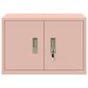 vidaXL Armoire de rangement Rose 60 x 40 x 40 cm Acier