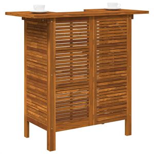 vidaXL Table de bar 110 x 50 x 105 cm Bois d'acacia massif