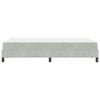 vidaXL Lit &agrave; ressorts avec matelas Gris clair 120 x 200 cm tissu