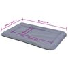 vidaXL Matelas pour chiens Taille L Gris