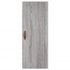 vidaXL Buffet haut Sonoma gris 34,5x34x180 cm Bois d'ingénierie