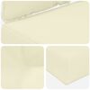 vidaXL Coussin de canap&eacute; d'ext&eacute;rieur 2 pcs Cr&egrave;me Polyester
