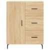 vidaXL Buffet haut Ch&ecirc;ne sonoma 69,5x34x180 cm Bois d'ing&eacute;nierie