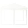 vidaXL Tente de réception pliable avec parois Blanc 3x3 m