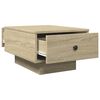 vidaXL Table basse ch&ecirc;ne sonoma 60x45x31 cm bois d'ing&eacute;nierie
