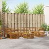 vidaXL Ensembles de canap&eacute;s 8 pcs Naturel Bois d'Acacia Massif